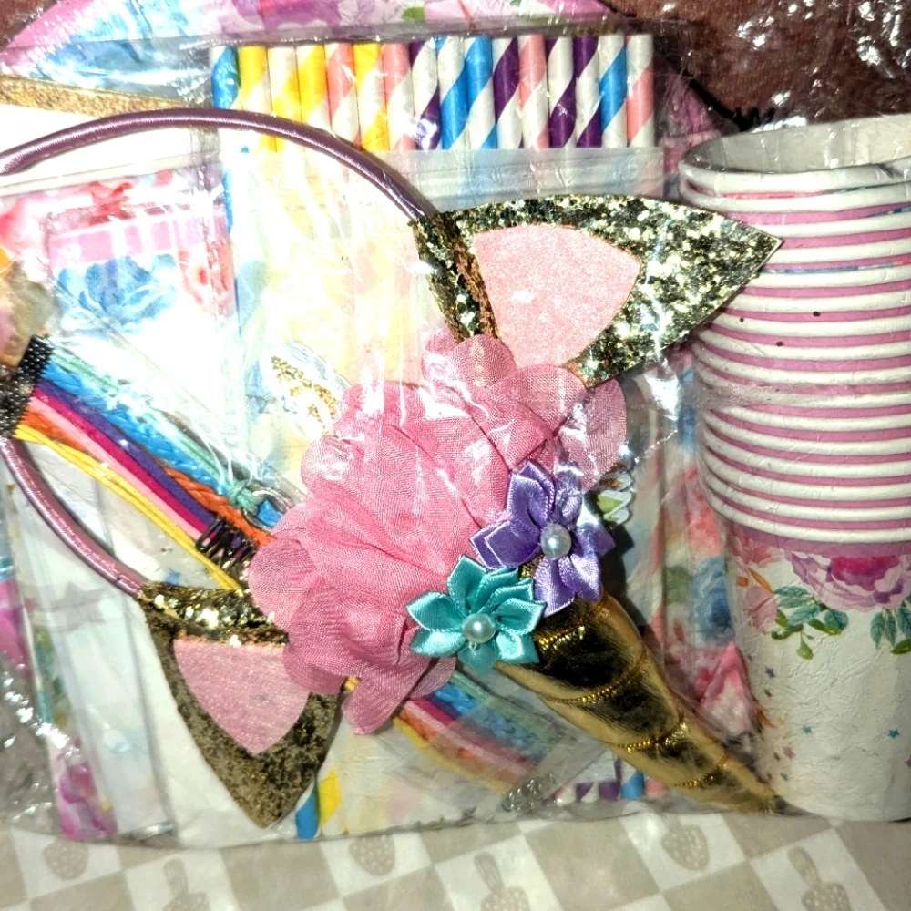 Princess Unicorn Party set up